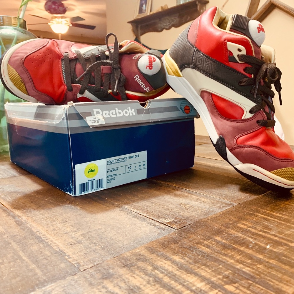 Reebok Court Victory Pump.